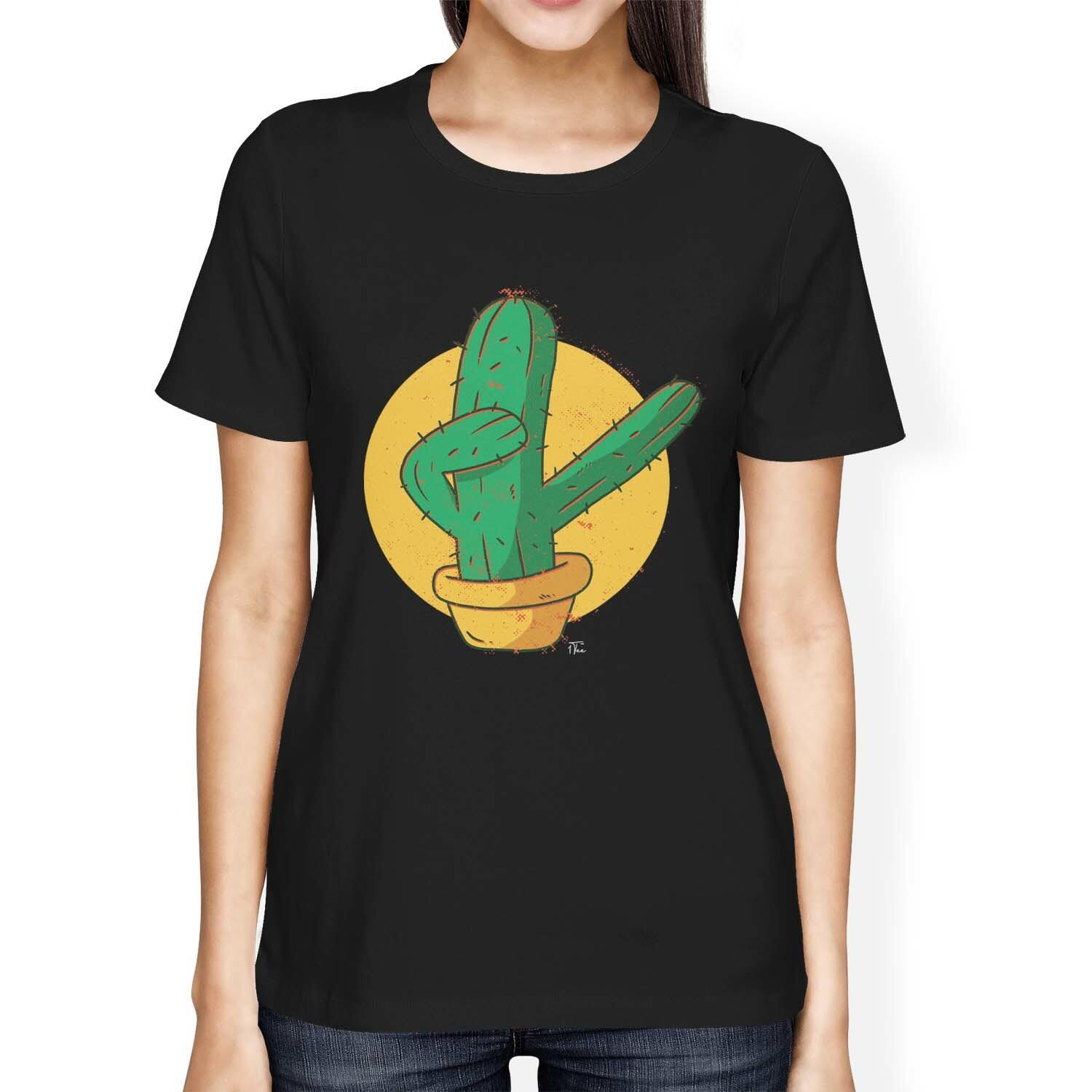 1Tee Womens Loose Fit Cactus Dabbing T-Shirt XXL
