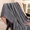 Solid color brocade full matte jacquard blanket soft and comfortable office nap skin-friendly blanket for all seasons