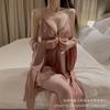 Pajamas Women's Summer Thin Hot Sexy Ice Silk 1011 Pure Lust Sexy Suspender Chest Pad Lace Pajamas