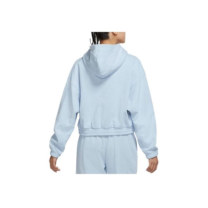 Jordan Essentials Lässiger Sportstrick-Hoodie Damen Tops Blau DD6999-438