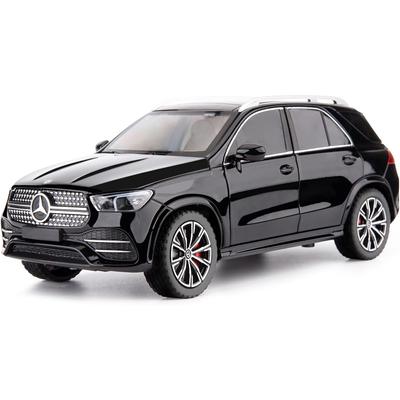 Coche de juguete Benz GLE 350 de aleación fundida a presión a escala 1/24 con sonido y luz, modelo de coche coleccionable extraíble para regalo de niños