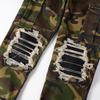 American High Street Herren Camouflage Ripped Slim Fit Denim Jeans