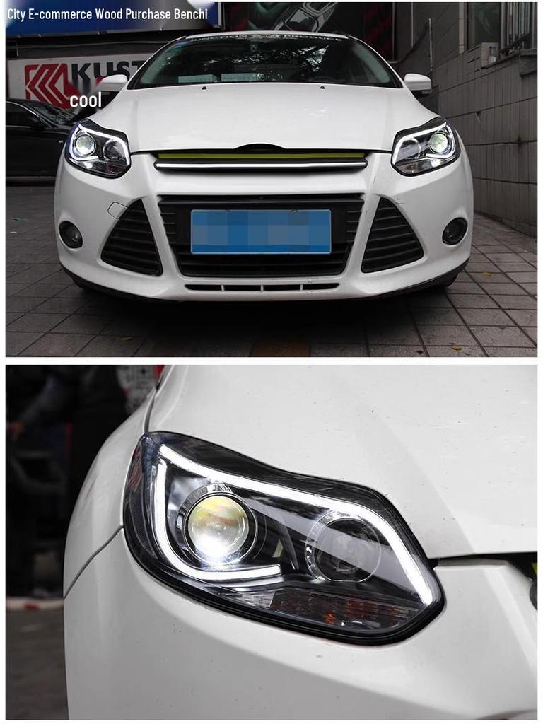 12-14 Ford Focus LED DRL Bi-Xenon Projector Headlight Assembly