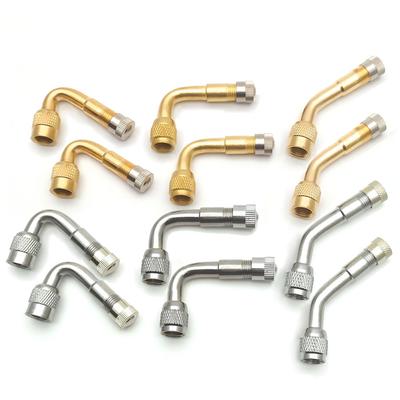 2 szt. Motocykl 45 90 135 stopni kąt wygięty adapter zaworu dętka opona zawór przedłużający adapter do ciężarówki samochód motocykl rower
