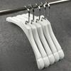 High-grade Women Coat Hanger,PP Imitation Wood Grain Hangers for Clothes Dress,Non-slip with Groove Clothing Rack for Pants,5pcs