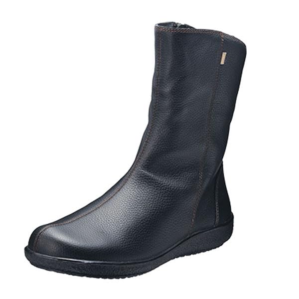

Boots Genuine Leather Easy to Walk 3E ASC 5710 Black [Achilles Sorbo] Women s Mid-Calf чёрный