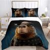 Funny Capybara Anime Duvet Cover Kawaii Animals Bedding Set Soft Quilt Cover Full Size for Children Kid Teens Bedroom Decoration