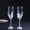 New Crystal Goblet Wedding Banquet Glass European and American Swan Pearl Glass Champagne Glass Wine Supplies