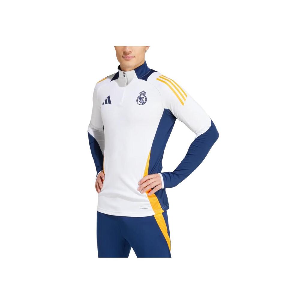 adidas Real Madrid 24/25 Half-Zip Training Top White/Team Navy/Crew Orange Men IT5119