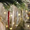 10 szt. 13 cm Świąteczna Symulacja Lodu Ozdoba Wisząca Choinka Xmas Sztuczny Sople Zimowa Impreza Boże Narodzenie Nowy Rok Dekoracja Domu 2023