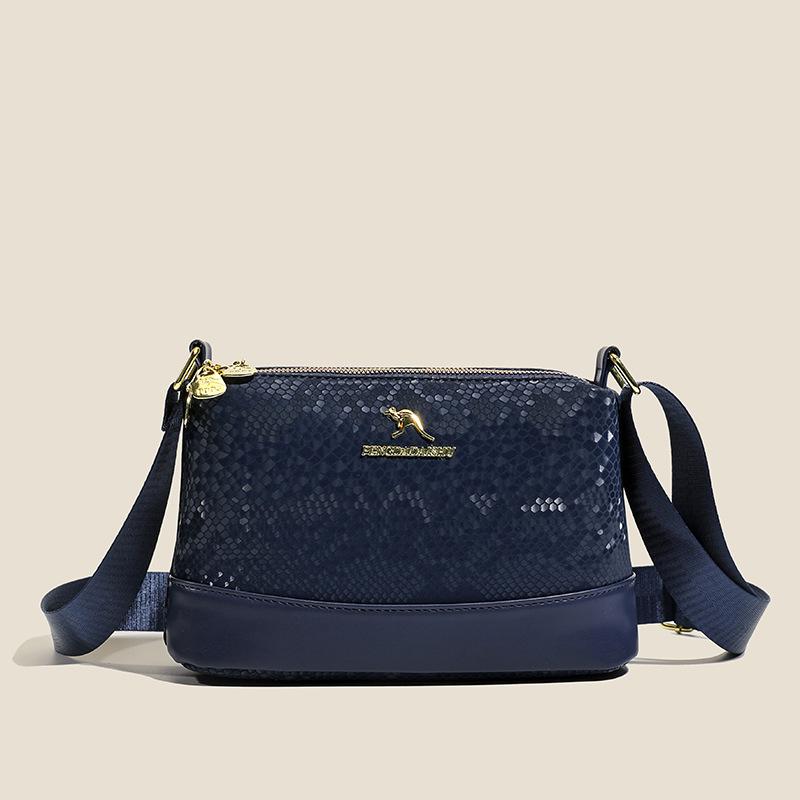 

Sense women s bag women s new snakeskin pattern fashionable versatile autumn and winter shoulder messenger bag синий