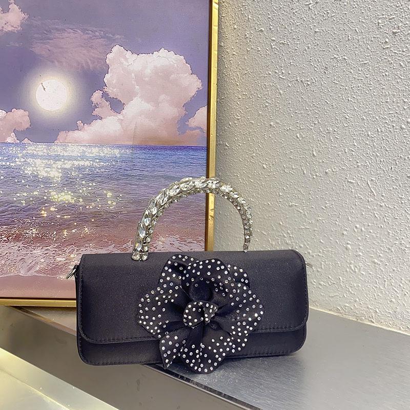 Fashion versatile temperament women s handbag style high-end polka dot print diamond messenger women s bag