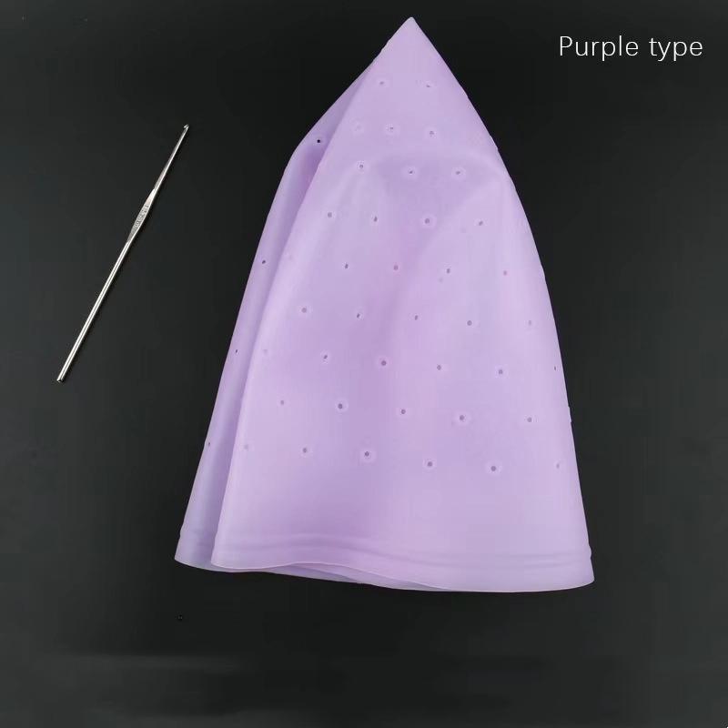 Silicone Highlighting Cap for Hair Coloring - Pre-Punched Holes, Reusable & Durable Hair Dye Tool for Balayage & Hair Treatment (Home/Salon Use)
