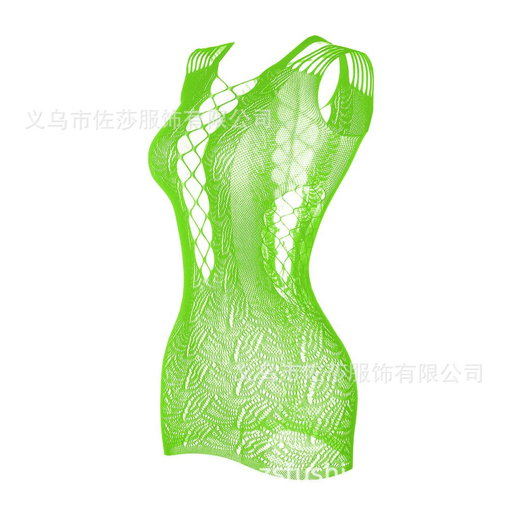 Sexy underwear suspenders, sexy hollow hip skirt, breast mesh, jacquard perspective, cute