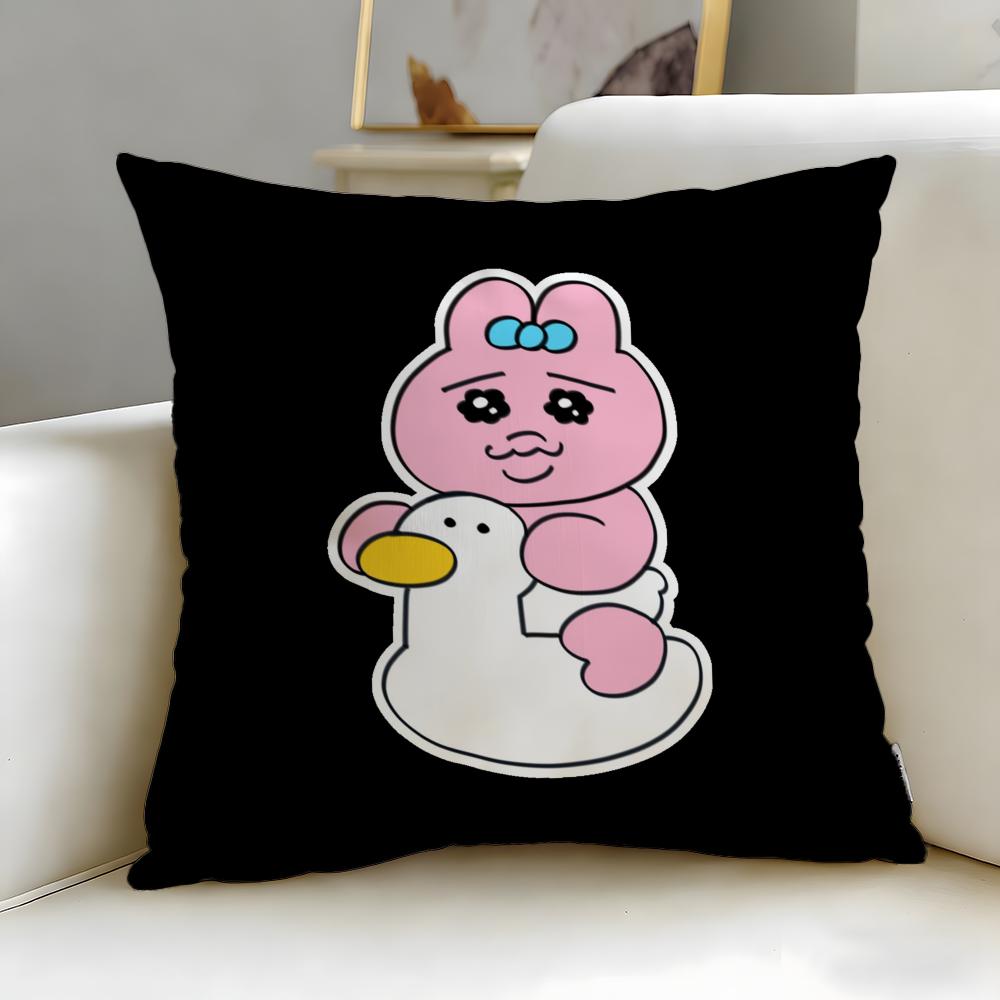 popular cartoon Opanchu Usag Cushion Cover Soft EasyWash Pillow Case Versatile for Couch Bed Travel and Office
