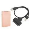 Hard Disk Adapter Cable SATA HDD SSD Dual Interface Conversion Cord with 2.5in Protect BoxRed