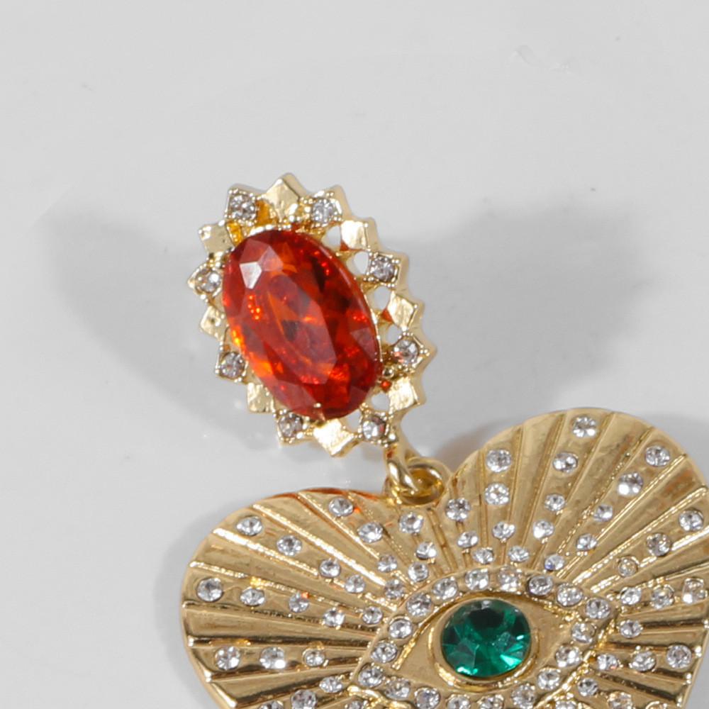 Elegant Heart-shaped Earrings For Women 2021 Trendy Alloy Plated Design