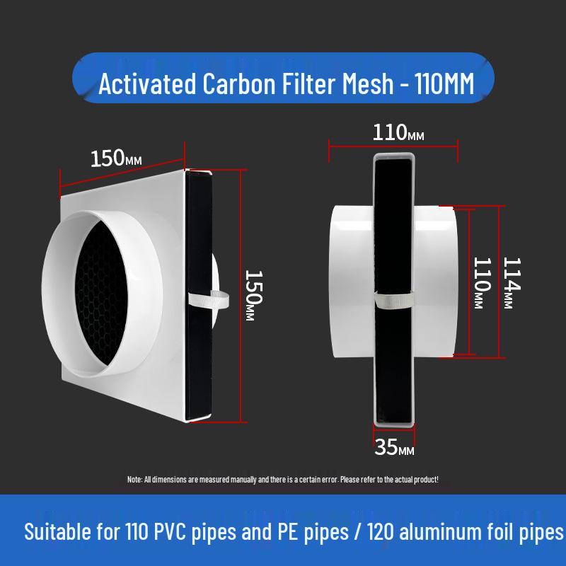 Ventilation Inlet Filter with Anti-Mosquito Mesh