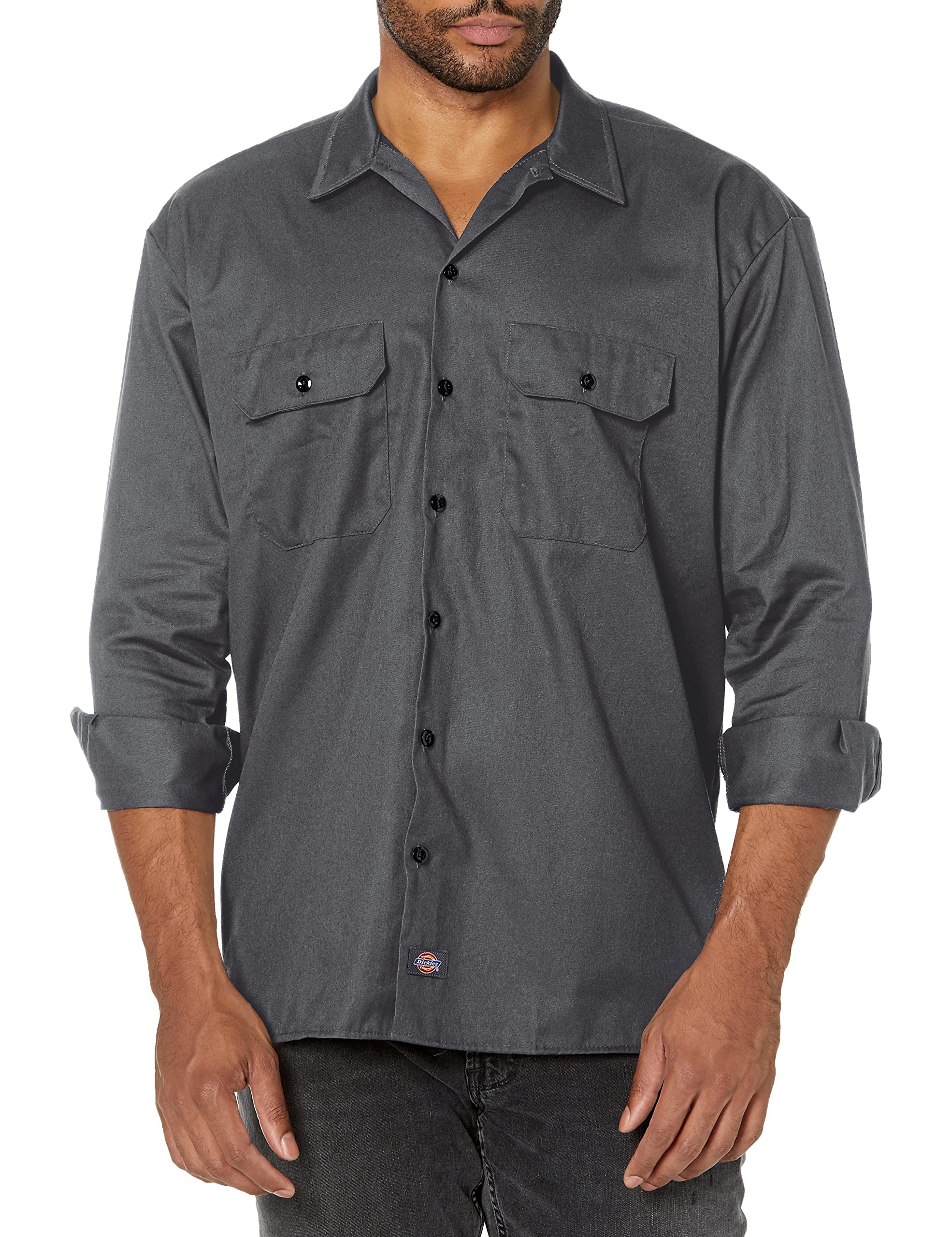 

Чоловіча робоча сорочка Dickies з довгим рукавом, сіра, розмір XX-Large, колір