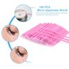 Conjunto de suministros de extensión de pestañas, microcepillo, cinta, anillo de pegamento, parches para ojos, varillas para rímel desechables, aplicador, herramienta para pestañas