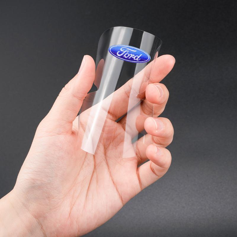 ZOZU8 4/8 PCS Car Door Handle Cup Protector Stickers Protection Film Accessories Ford Focus Fiesta Ranger Mondeo S-MAX Kuga Mustang