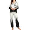 Women's Christmas Print Long Sleeve Pajamas for Holiday Lounging and Relaxing at Home