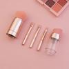5 In 1 Portable Makeup Brushes For Foundation Eyebrow Lip Eyeshadow Loose Powder Cosmetic Brush Set Makeup Tools