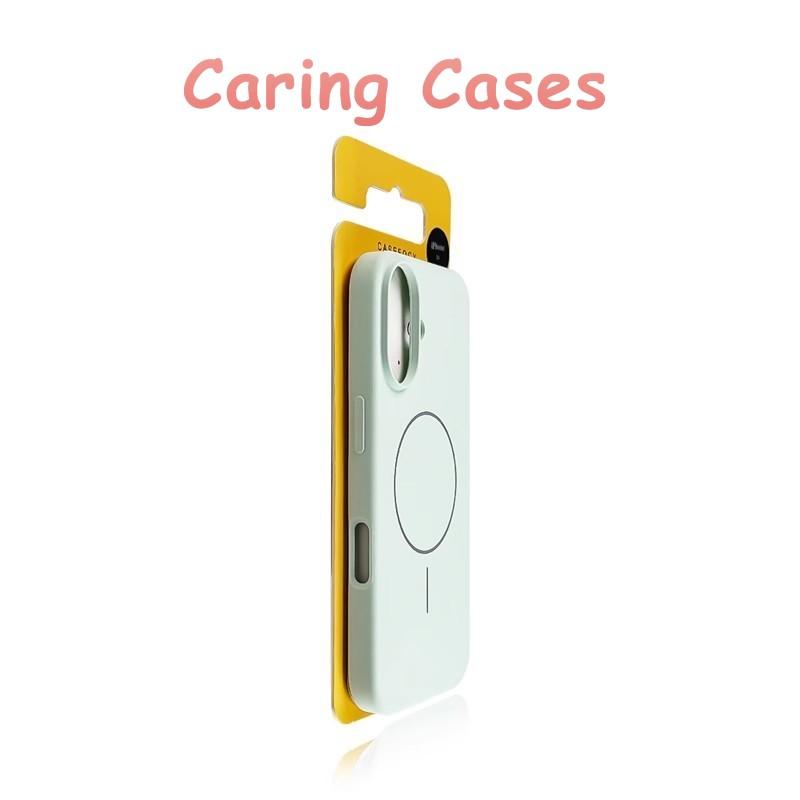 For iPhone 16 Pro Max Case Antique White Liquid Silicone Magnetic Slim Ring Skin-Feel Wireless Charging Cover with iPhone 15 iPhone 16