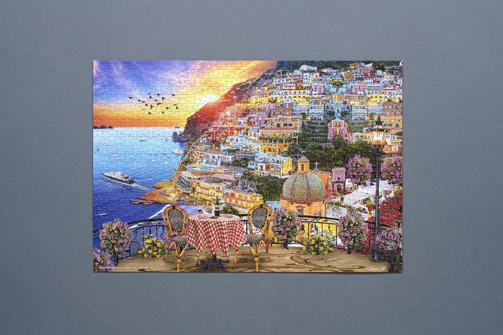 BEVERLY 1000 Jigsaw Amalfi Sunset X 38 Made In Micro-Piece Puzzle, (26 Cm), Japan, 1000M-017