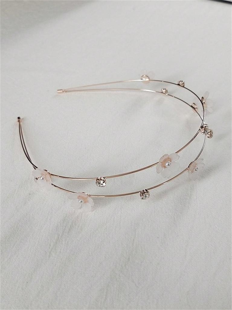 1 simple temperament out fine flower Double-layer hairband summer new exquisite hair accessories headwear