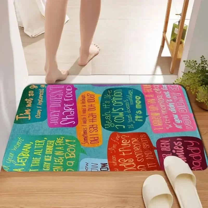 Friends Entrance Floor Mat Living Room Hallway Decoration Carpet Non-slip Easy To Clean Area Rug Home Office Washable Doormats