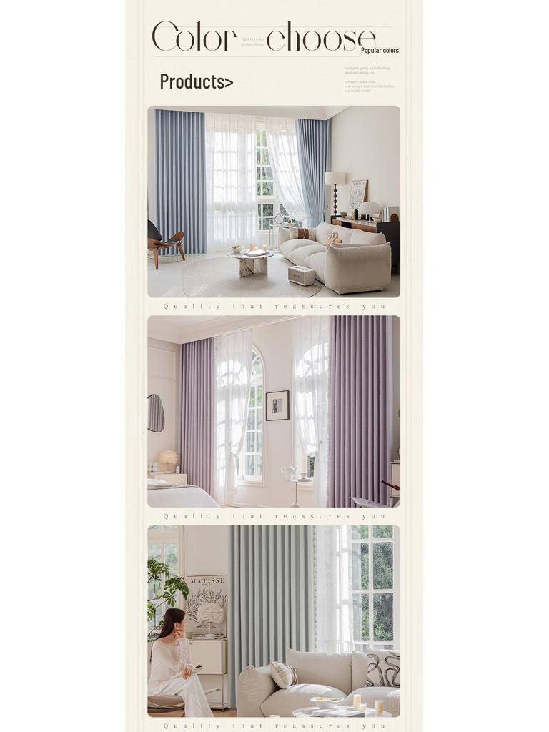 High-Precision Blackout Jacquard Curtains - Rose Story Design for Living Room, Bedroom, Study, Balcony