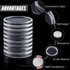 Clear Coinning Capsules Plastic Coin Case Coin Collecting Box Acrylic Coin Capsule  Home
