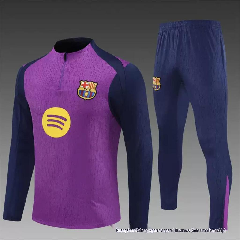 New Real Madrid Vs. Barcelona Adult Match Jersey and Training Suit Set 2526