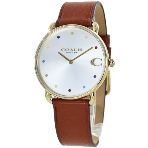 

Coach Elliott watch with shopper bag, unisex, for men and women, leather strap, 14504206-sp