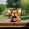 Cute Cartoon Animal Peeking Window Stickers, Creative Glass Window Decor for Festival  Home, Adorable Animal Clings