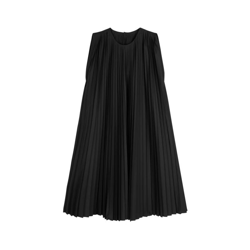 JNBY 2024 Summer Slim Fit Sleeveless Round Neck Dress