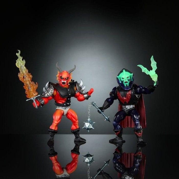 Mattel - Die He-Man-Figuren x Stranger Things Origins - 2er-Pack Figuren Hordak & Höllenfeuer-Mann 14 cm