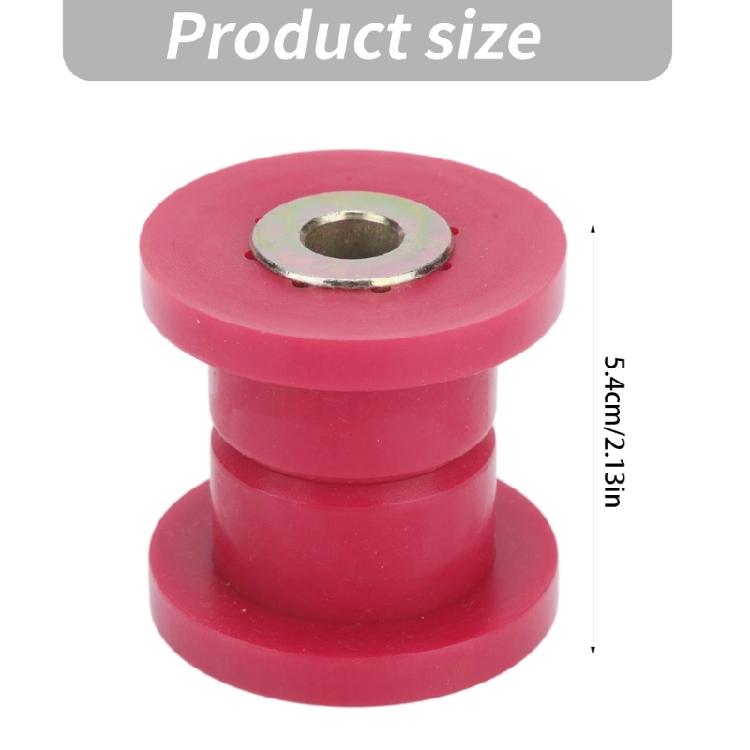 Control Arm Bushing Set for Front Suspension Service, with Flanged Polyurethane Bodies and Metal Center Hardware