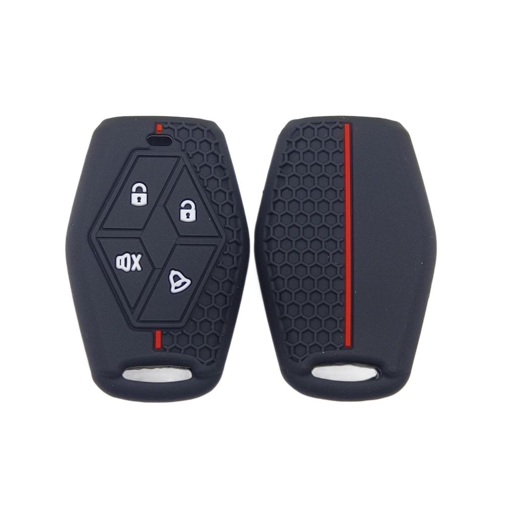 Waterproof Silicone Cover for Renault 4-Button Car Remote: Anti-drop Protective Case