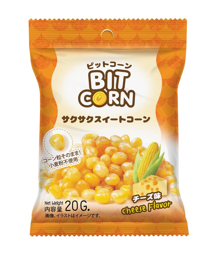 Crispy Sweet Corn Kernel Cheeze Flavor 20G Set of 24 "BITCORN"