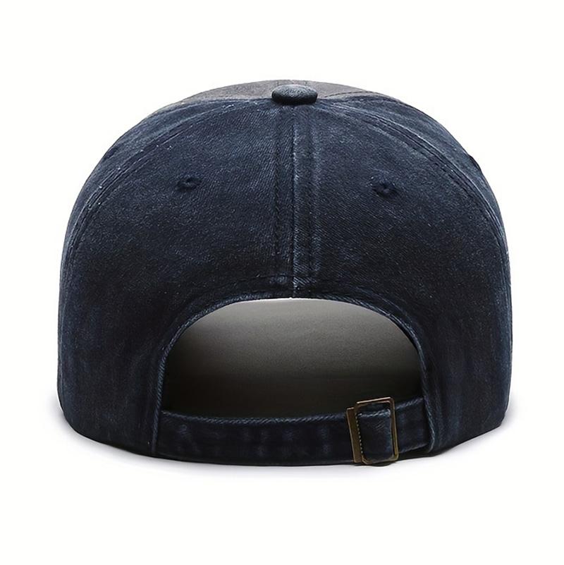 Four Seasons Men's Baseball Cap Casual Distressed Washed Cotton Letters Embroidered Cap Bent-brim Dome Rest Idle sunscreen hats