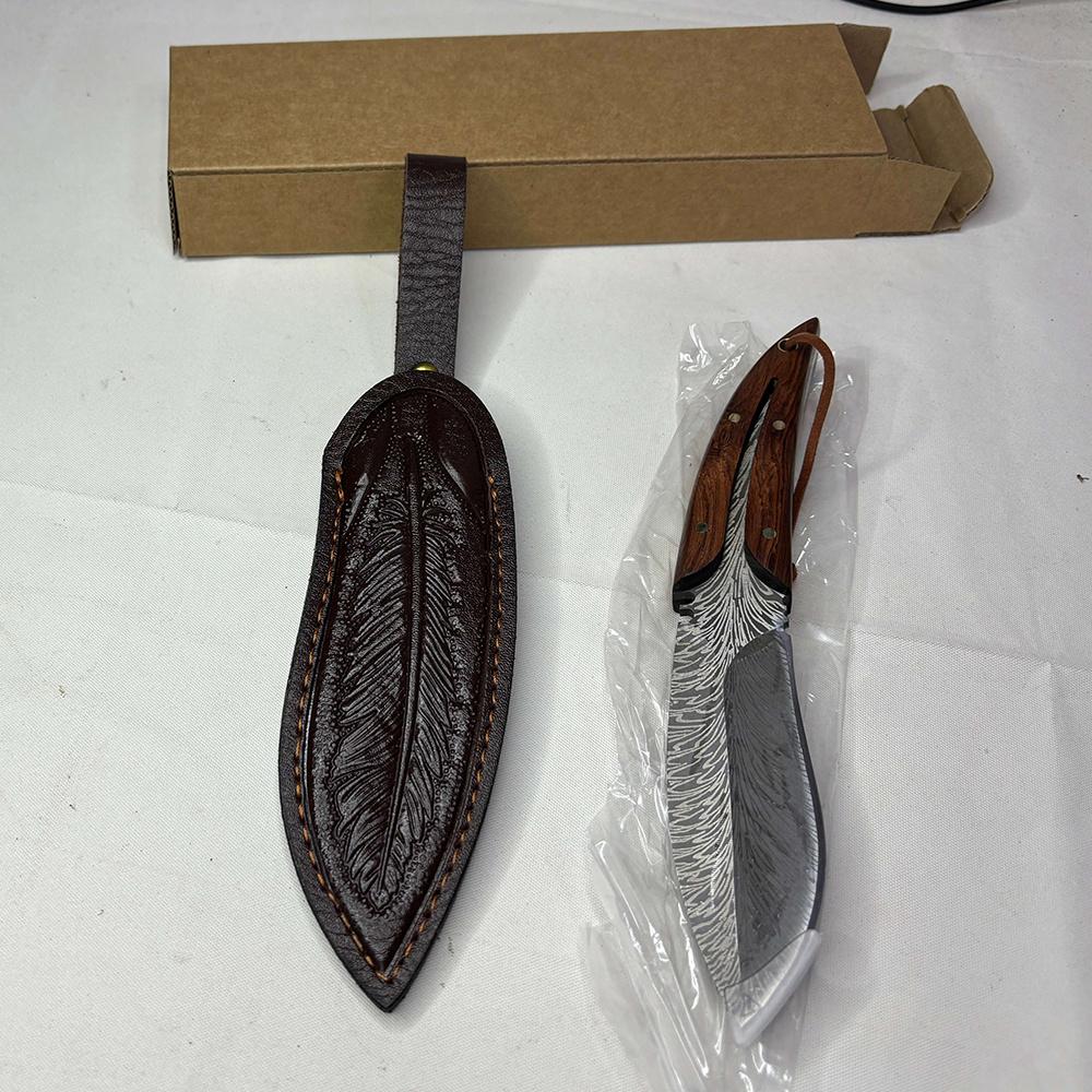 Utility Knife Butcher Boning Barbecue Knife Slicing Meat Fruit Fish Filleting Knife Chef Cooking Wooden Handle Kitchen Knives