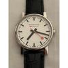 Used Price Reduction operationMONDAINE SBB CFF FFS QZ Wristwatch Battery, Leather Strap New