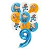 Cartoon Dog Man Theme Balloon Birthday Party Decoration Sherlock Dog Party Supplies Tableware Sets Popcorn Box Banner Plates