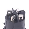 Roter Drucktaster mit Licht 4 Pins Touch-Netzschalter 16A 250V Elektrischer runder Wippschalter 28*23.2Mm Ps18-16-2