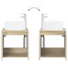 Bathroom Cabinet Set 4 pcs Sonoma Oak 103.5 x 15.5 x 70 cm