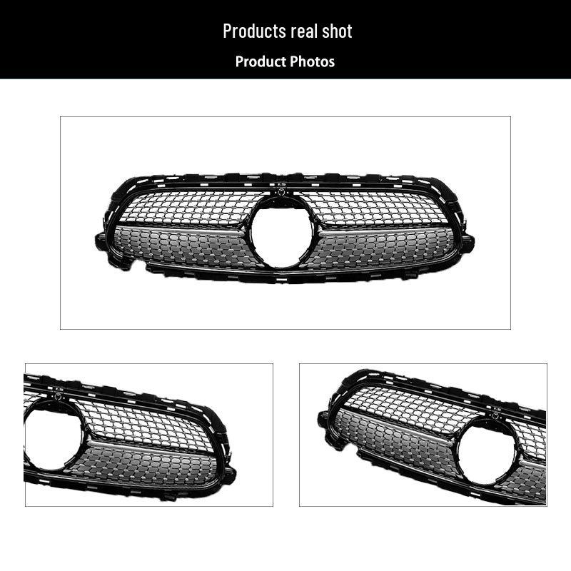 Compatible Black Front Grille for 2021-2023 Mercedes-Benz E-Class W213