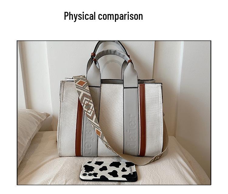 Women's Large Capacity Tote Bag - Versatile Crossbody/Shoulder Handbag for Autumn/Winter 2024