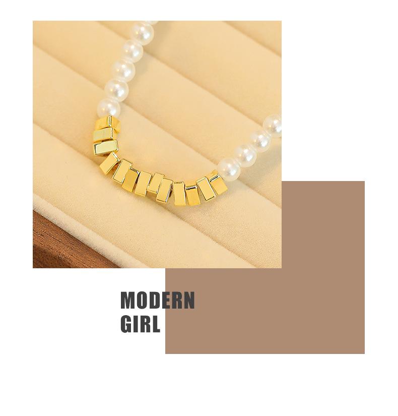 Luxurious Minimalist Pearl & Metal Choker Necklace for Women - Summer 2025 Trend